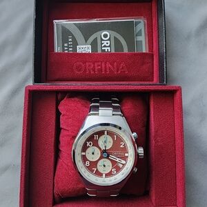 Red and Silver Men's Watch